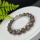Lepidolite Kyanite Beaded Bracelet 11mm Flash Icy Crystallization Blue