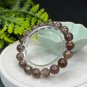 Lepidolite Kyanite Beaded Bracelet 11mm Flash Icy Crystallization Blue