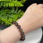 Lepidolite Kyanite Beaded Bracelet 11mm Flash Icy Crystallization Blue