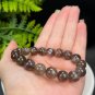 Lepidolite Kyanite Beaded Bracelet 11mm Flash Icy Crystallization Blue