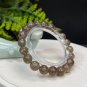 Lepidolite Kyanite Beaded Bracelet 9.5mm Flash Icy Crystallization Blue
