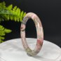 Rhodonite Bangle 58MM Translucent Crystallization Landscape Painting Peach Forest Thin Round