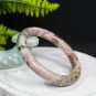 Rhodonite Bangle 58MM Translucent Crystallization Landscape Painting Peach Forest Thin Round