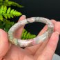 Rhodonite Bangle 58MM Translucent Crystallization Landscape Painting Peach Forest Thin Round