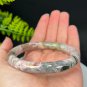 Rhodonite Bangle 58MM Translucent Crystallization Landscape Painting Peach Forest Thin Round