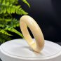 Yellow Calcite Bangle 56MM Porcelain Luster Crystallization Floating Celestial Eye