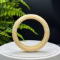 Yellow Calcite Bangle 56MM Porcelain Luster Crystallization Floating Celestial Eye