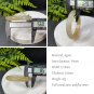 Agate Bangle 56MM Icy Translucent Gradient Light Honey Sugar