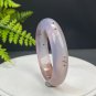 Purple Agate Bangle 59+MM High Icy Translucent Floating Cinnabar Dotted Poetic Forest Scenery