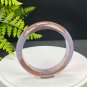 Purple Agate Bangle 59+MM High Icy Translucent Floating Cinnabar Dotted Poetic Forest Scenery