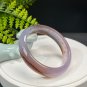 Purple Agate Bangle 59+MM High Icy Translucent Floating Cinnabar Dotted Poetic Forest Scenery