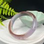 Purple Agate Bangle 59+MM High Icy Translucent Floating Cinnabar Dotted Poetic Forest Scenery