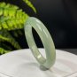 Serpentine Jade Bangle 50MM Icy Lake Green Floating Snowflake