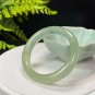 Serpentine Jade Bangle 50MM Icy Lake Green Floating Snowflake