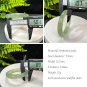 Serpentine Jade Bangle 50MM Icy Lake Green Floating Snowflake