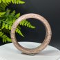 Feldspar Bangle 61+MM Porcelain Luster Crystallization Flesh Pink