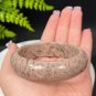 Feldspar Bangle 61+MM Porcelain Luster Crystallization Flesh Pink