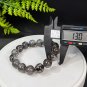 Tourmalinated Quartz Beaded Bracelet 13mm Icy Translucent Intergrowth Copper Rutilated Quartz