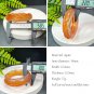 Orange Red Agate Bangle 58MM High Icy Translucent Hand Carved Nine Tailed Fox Plum Blossom