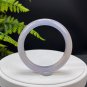 Light Ice Purple Agate Bangle 57MM Icy Translucent Floating Cinnabar Dotted