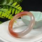 Gradient Orange Red Agate Bangle 58MM Icy Translucent Clean Celestial Eye
