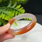 Gradient Orange Red Agate Bangle 58MM Icy Translucent Clean Celestial Eye