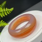 Gradient Orange Red Agate Bangle 58MM High Icy Translucent Cornucopia Burning Clouds Landscape