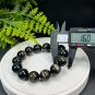 Golden Obsidian Beaded Bracelet 16mm Large Beads Cat's Eye Golden Sheen