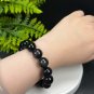 Natural Rainbow Obsidian Beaded Bracelet 14mm Genuine Round Beads