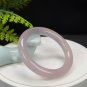 Rare Dusty Pink Agate Bangle 56MM High Icy Translucent Clean Round