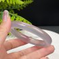Rare Dusty Pink Agate Bangle 56MM High Icy Translucent Clean Round