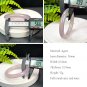 Rare Dusty Pink Agate Bangle 56MM High Icy Translucent Clean Round