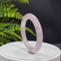 Rose Quartz Bangle 59MM Flake Ice Translucent Light Pink Round