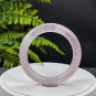 Rose Quartz Bangle 59MM Flake Ice Translucent Light Pink Round