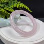 Rose Quartz Bangle 59MM Flake Ice Translucent Light Pink Round