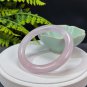 Rose Quartz Bangle 59MM Flake Ice Translucent Light Pink Round