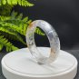 Yellow Phantom Quartz Chalcopyrite Intergrowth Bangle 60MM Flake Ice Rainbow Transparent