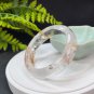 Yellow Phantom Quartz Chalcopyrite Intergrowth Bangle 60MM Flake Ice Rainbow Transparent