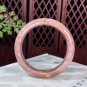 Rare Pink Alxa Agate Bangle 56MM Porcelain Luster Fragmentary Crystallization