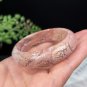 Rare Pink Alxa Agate Bangle 53MM Porcelain Luster Fragmentary Crystallization