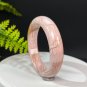 Rare Alxa Agate Bangle 59MM Porcelain Luster Light Pink Orange Fragmentary Crystallization