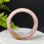 Rare Alxa Agate Bangle 59MM Porcelain Luster Light Pink Orange Fragmentary Crystallization