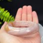 Rare Alxa Agate Bangle 59MM Porcelain Luster Light Pink Orange Fragmentary Crystallization