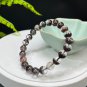 Brazilian Phantom Quartz Beaded Bracelet 8.5mm Icy Transparent Cornucopia Four Seasons Crystal