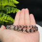 Brazilian Phantom Quartz Beaded Bracelet 8.5mm Icy Transparent Cornucopia Four Seasons Crystal