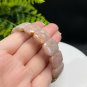 Pink Fossilized Coral Bracelet Cuff Rectangle Jadeification Lemon Blossom