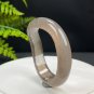 Gray Agate Bangle 56MM High Icy Transparent Scenery Cornucopia Snowflake Twisted Style