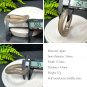 Gray Agate Bangle 56MM High Icy Transparent Scenery Cornucopia Snowflake Twisted Style
