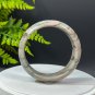 Feldspar Bangle 62+MM Porcelain Luster Crystallization Flesh Pink Green