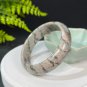 Feldspar Bangle 62+MM Porcelain Luster Crystallization Flesh Pink Green